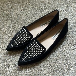 Karl Lagerfeld Luxury Black Studded Women's flats✨